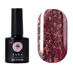 Гель-лак Saga Professional Fiery gel № 30 светоотражающий, 9 мл