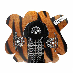 Нижние формы для наращивания Global Fashion Tiger с разметкой, 300 штук