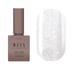 Top WEEX Glossy Silver no Wipe, 11 мл, назначение