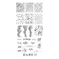 Пластина для стемпинга DARK 13