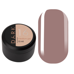 DARK Medium Gel №16, 15 мл, без пензлика, Вибір об'єму: 15 мл