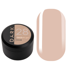 DARK Medium Gel №28, 15 мл, без пензлика, Вибір об'єму: 15 мл