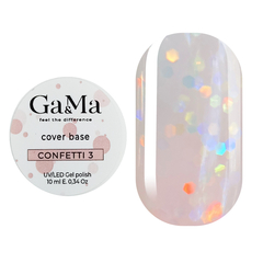 База камуфлююча GÉMELY ex GA&MA Confetti №3, 10 мл