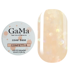 База камуфлююча Ga&Ma Confetti №6, 10 мл