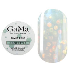 База камуфлююча GÉMELY ex GA&MA Confetti №9, 10 мл