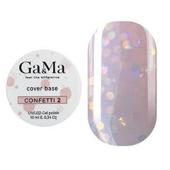 База камуфлююча Ga&Ma Confetti №2, 10 мл