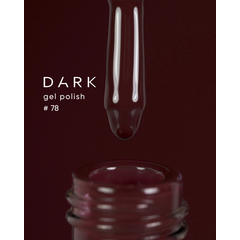 Гель-лак Dark gel polish №78, 6 мл, Вибір об'єму: 6 мл, призначення