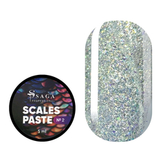 Паста для дизайна Saga Professional Scales Paste №02, 5 мл, Выбор оттенка: №2