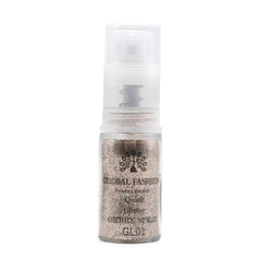 Сухой спрей для градиента Global Fashion Ombre Spray GLITTER, №1, розовое золото, 10 г (GL), Выбор оттенка: №1
