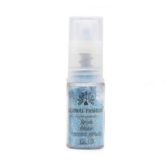 Сухой спрей для градиента Global Fashion Ombre Spray GLITTER, №8, голубой, 10 г (GL), Выбор оттенка: №8