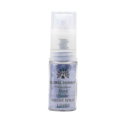 Сухой спрей для градиента Global Fashion Ombre Spray GLITTER голографик, №4, голубой, 10 г (LSY), Выбор оттенка: №4
