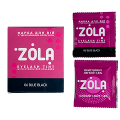 Краска для ресниц ZOLA с коллагеном в саше Eyebrow Tint With Collagen 06, 5ml