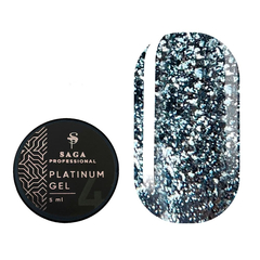 Гель для дизайна Saga Professional Platinum Paint 04, 5 мл, Выбор оттенка: №4