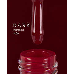 DARK Stamping polish №06, красный, 10 мл