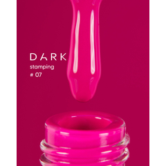 DARK Stamping polish №07, малиновый, 8 мл