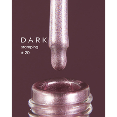 DARK Stamping polish №20, розовое золото металлик, 10 мл