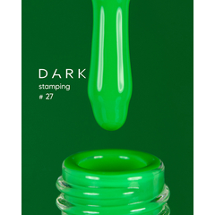 DARK Stamping polish №27, неоновый зеленый, 10 мл