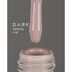 DARK Stamping polish №42, светло-серый, 10 мл