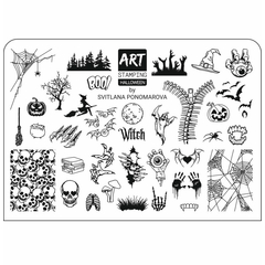 Пластина для стемпинга Art Stamping (HALLOWEEN)