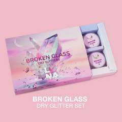 Комплект сухих блесток для ногтей LUNA Broken Glass, 6 шт