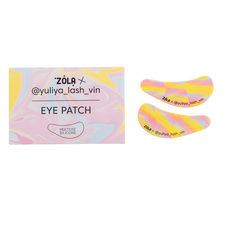 ZOLA х Yuliya Lash Vin Многофункциональные силиконовые патчи желто-розово-голубые разводы