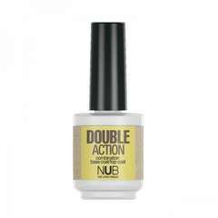 NUB Double Action, основа и закрепитель для маникюрного лака, 15 мл