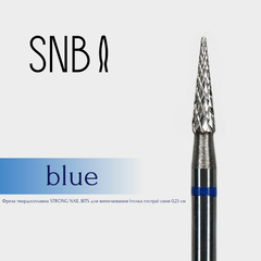 Фреза твердосплавная STRONG NAIL BITS для выпиливания (иголка острая)  синяя 0,23 см