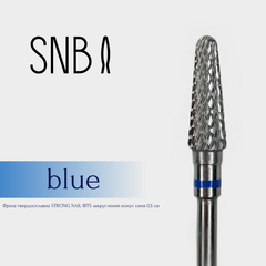 Фреза твердосплавная STRONG NAIL BITS конус закругленный синяя 0,5 см, Другой вариант: 1 шт