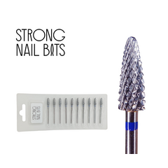 Фреза твердосплавная STRONG NAIL BITS кукуруза синяя 0,49 см SET 10 шт, Другой вариант: SET (10 шт)