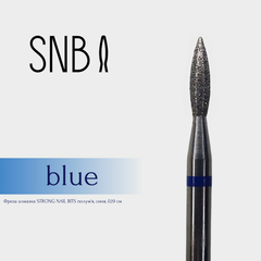 Фреза алмазная STRONG NAIL BITS пламя синяя 0,19 см, Другой вариант: 1 шт