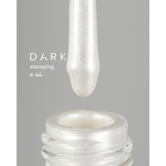 DARK Stamping polish №44, белый перламутровый, 10 мл
