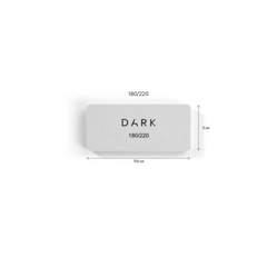 DARK Баф для ногтей - прямоугольный 180/220 грит