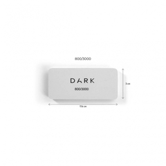 DARK Пилочка для полировки - прямоугольная 800/3000 грит