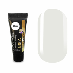 AcryGel Nika Zemlyanikina Clear, 15 мл, Вибір об'єму: 15 мл, Вибір відтінку: Clear 