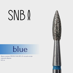 Фреза алмазная STRONG NAIL BITS. EU "пламя острое" синяя 0,23 см, Другой вариант: 1 шт