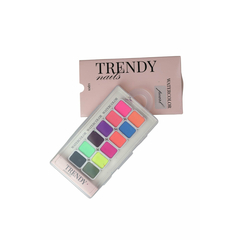 Акварельные краски Trendy Nails, Neon Watercolour, 12 цветов, Выбор оттенка: Neon