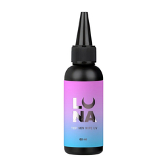 Топ для гель-лака LUNA top non wipe Refill с UV фильтром, без липкого слоя, 60 мл, Выбор объема: 60 мл, назначение