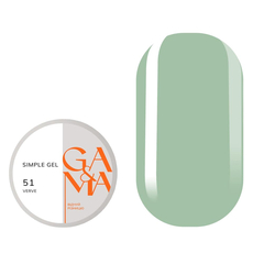 Гель GÉMELY ex GA&MA Simple gel №51 Verve, 15 мл, Вибір об'єму: 15 мл, Колір колекції: №51