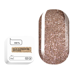 Гель-краска HEYLOVE Solid platinum gel Brown, 5 г, Выбор оттенка: Brown