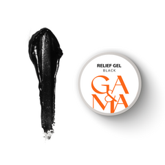 Рельеф гель GÉMELY ex GA&MA Relief Gel, Black, 5 г, Выбор оттенка: Black