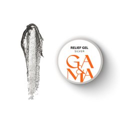 Рельеф гель GÉMELY ex GA&MA Relief Gel, Silver, 5 г, Выбор оттенка: Silver