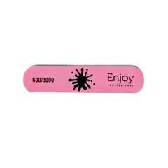 Полировщик Enjoy для ногтей 600/3000 pink (MINI)