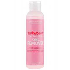 Jerden Proff Gel Remover жидкость для снятия гель-лака "Клубника со сливками", 200  мл, Выбор объема: 200 мл