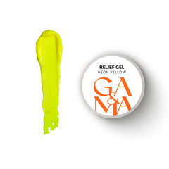 Рельеф гель GÉMELY ex GA&MA Relief Gel, Neon Yellow, 5 г, Выбор оттенка: Neon Yellow