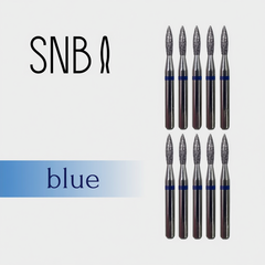 Фреза алмазная STRONG NAIL BITS пламя синяя 0,19 см SET 10 шт, Другой вариант: SET (10 шт)