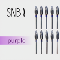 Фреза твердосплавная STRONG NAIL BITS кукуруза фиолетовая реверсивная 0,60 см SET 10 шт, Другой вариант: SET (10 шт)