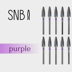Фреза твердосплавная STRONG NAIL BITS кукуруза фиолетовая 0,55 см SET 10 шт, Другой вариант: SET (10 шт)