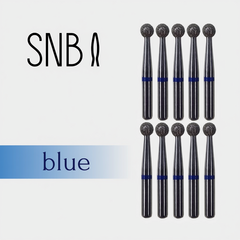 Фреза алмазная STRONG NAIL BITS шар синяя 0,30 см SET 10 шт, Другой вариант: SET (10 шт)