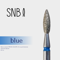 Фреза алмазная STRONG NAIL BITS. EU "пламя безопасное" синяя 0,23 см, Другой вариант: 1 шт