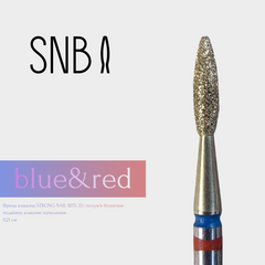 Фреза алмазная STRONG NAIL BITS. EU "пламя безопасное" двойное алмазное напыление 0,21 см